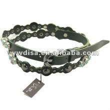 2013 New Style Narrow Leather Belt with Resin Accessories